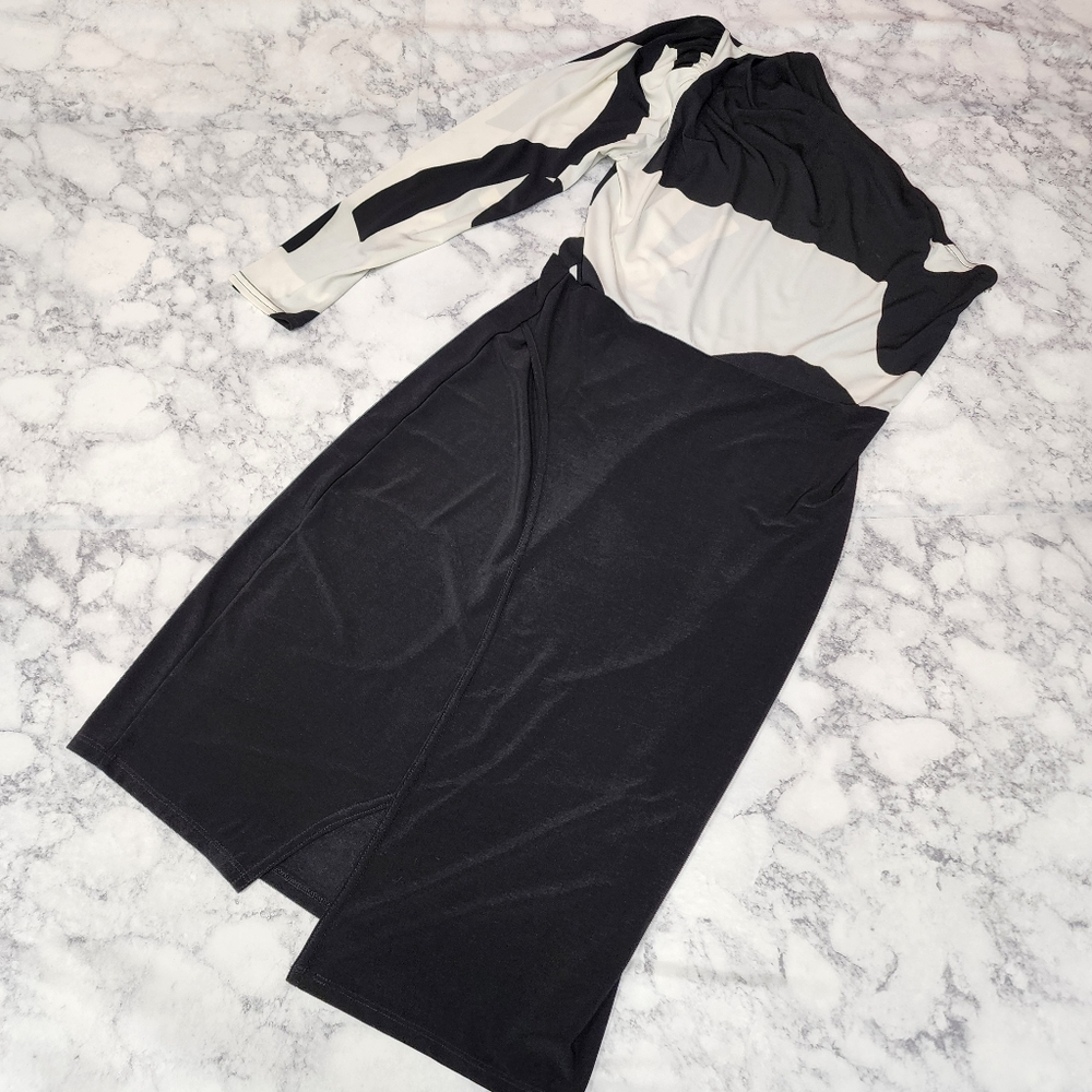 Orna Farho One Shoulder Long Sleeve Dress